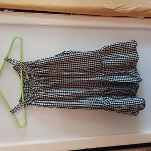 LOFT Gingham Peplum Top petite